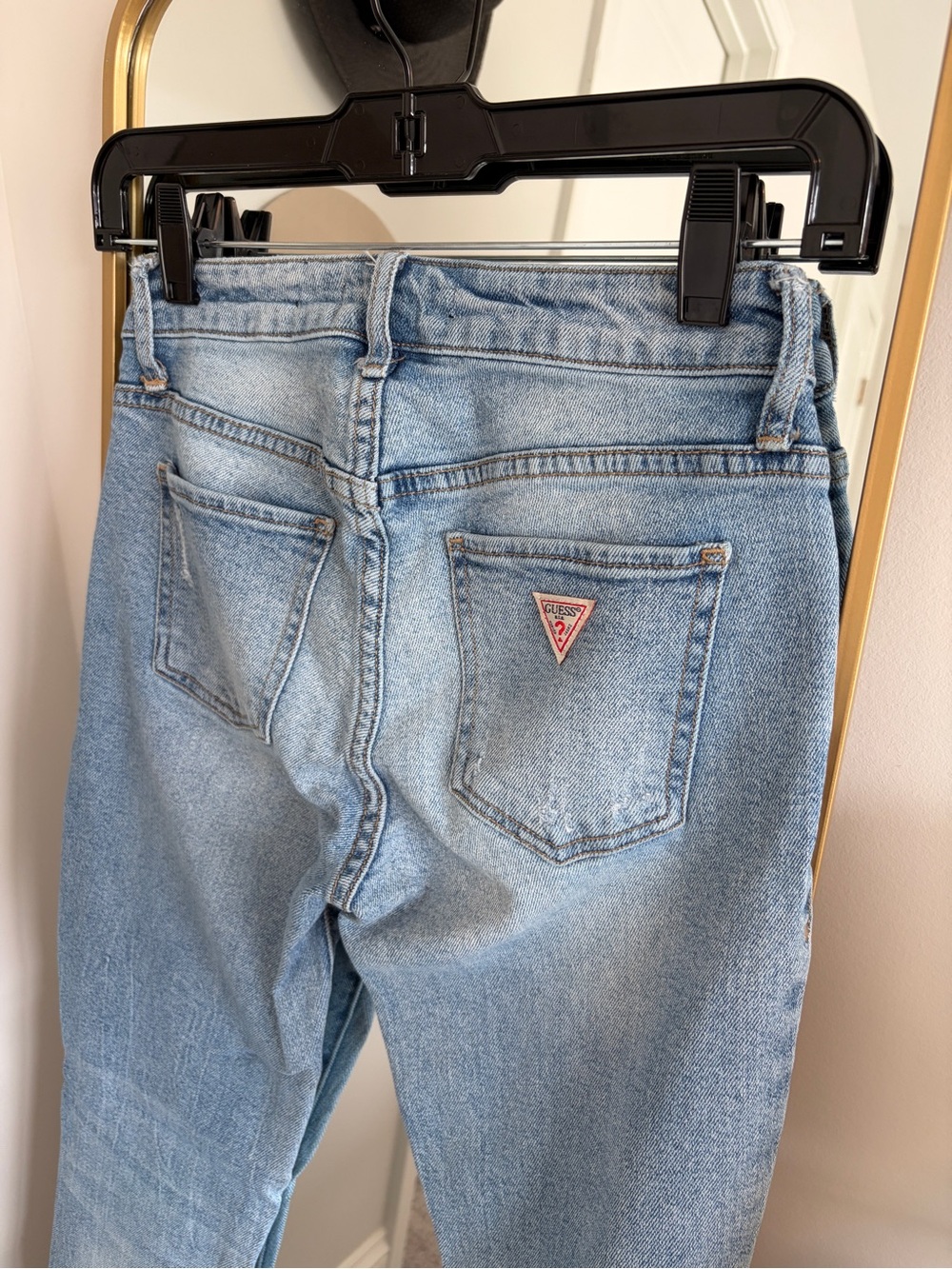 Guess Sexy Curve Distressed Jeans Size 25 Light Wash